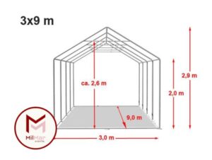 carpa 9x3 premium