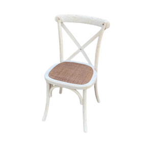 SILLA CROSSBACK BLANCA DECAPADA