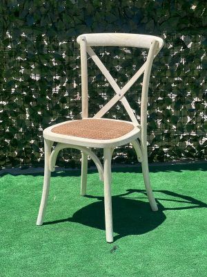 SILLA CROSSBACK BLANCA DECAPADA - Imagen 8