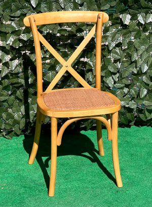 SILLA CROSSBACK MADERA NATURAL - Imagen 3