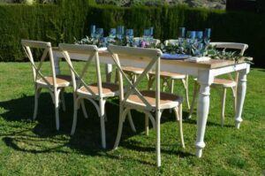 SILLA CROSSBACK BLANCA DECAPADA - Imagen 5