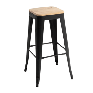 TABURETE TÓLIX ASIENTO MADERA