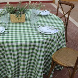 mantel vichy verde