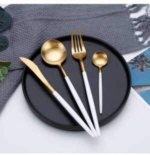 CUBERTERIA ELEGANCE COLORS (4 piezas) - Imagen 2