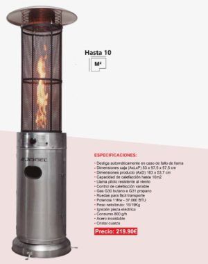 ESTUFA CILÍNDRICA A GAS - Imagen 2