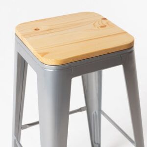 TABURETE TÓLIX ASIENTO MADERA - Imagen 10
