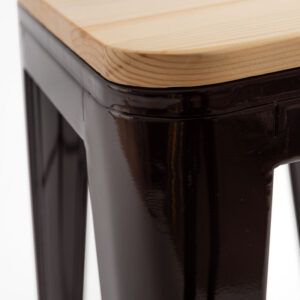 TABURETE TÓLIX ASIENTO MADERA - Imagen 12