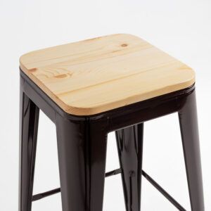 TABURETE TÓLIX ASIENTO MADERA - Imagen 11