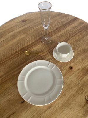 TAZA Y PLATO CAFÉ - VAJILLA BEIGE - Imagen 3