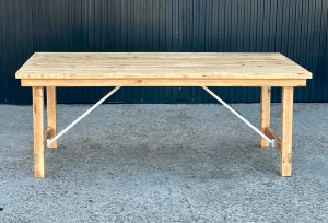 MESA MADERA RECTANGULAR PLEGABLE - Imagen 5