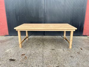 MESA MADERA RECTANGULAR PLEGABLE - Imagen 10