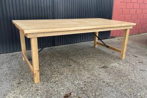 MESA MADERA RECTANGULAR PLEGABLE - Imagen 9
