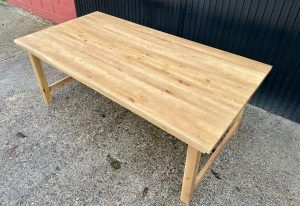MESA MADERA RECTANGULAR PLEGABLE - Imagen 8