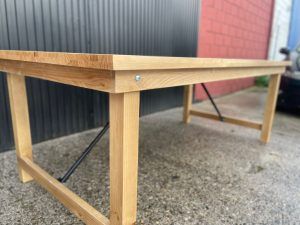 MESA MADERA RECTANGULAR PLEGABLE - Imagen 3