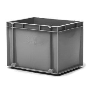 CAJA PLATOS GRIS 30X40X30