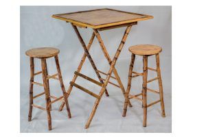 MESA PLEGABLE ALTA BAMBÚ - Imagen 2