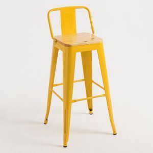 TABURETE TÓLIX ASIENTO RESPALDO MADERA - Imagen 11