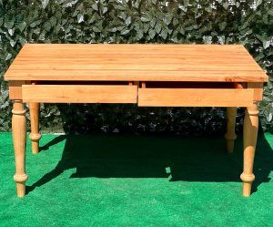 MESA RÚSTICA RECTANGULAR CON CAJÓN - Imagen 22
