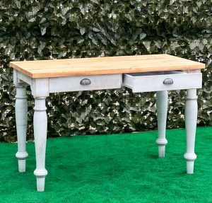 MESA RÚSTICA RECTANGULAR CON CAJÓN - Imagen 19