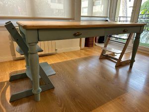 MESA RÚSTICA RECTANGULAR CON CAJÓN - Imagen 8