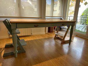 MESA RÚSTICA RECTANGULAR CON CAJÓN - Imagen 10