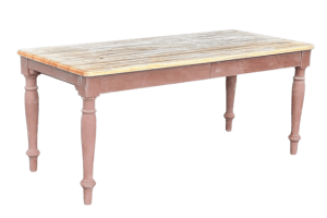 MESA RÚSTICA RECTANGULAR CON CAJÓN