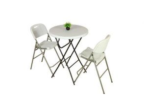 MESA REDONDA PLEGABLE 80⌀ x 110 (ALTA) - Imagen 2