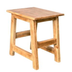 TABURETE BAJO DE MADERA