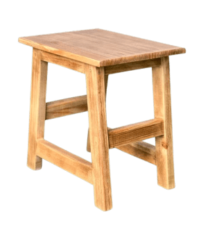 TABURETE BAJO DE MADERA