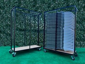 CARRO TRANSPORTE SILLA PLEGABLE PATAS ACERO - Imagen 2