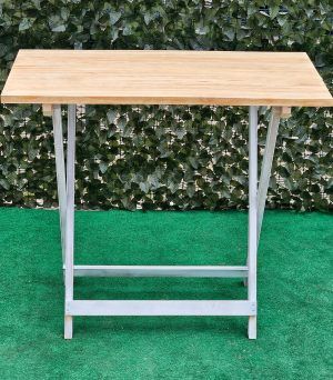 MESA ALTA VELADOR MADERA - Imagen 4