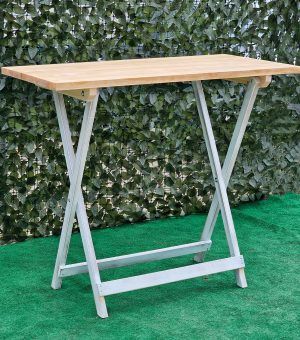 MESA ALTA VELADOR MADERA - Imagen 2