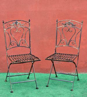 SILLA DE FORJA PLEGABLE - Imagen 3