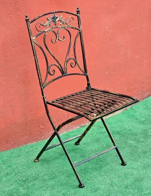 SILLA DE FORJA PLEGABLE - Imagen 5