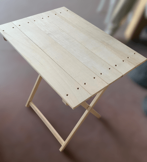 MESA VELADOR MADERA PLEGABLE - Imagen 6