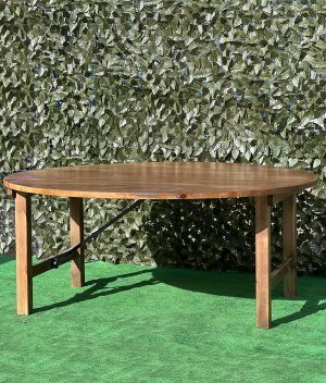 MESA MADERA REDONDA PLEGABLE - Imagen 7