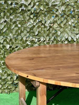 MESA MADERA REDONDA PLEGABLE - Imagen 5