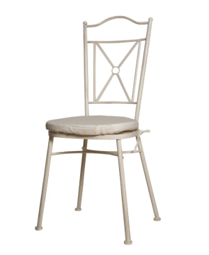 SILLA FORJA APILABLE CON COJÍN - Imagen 2