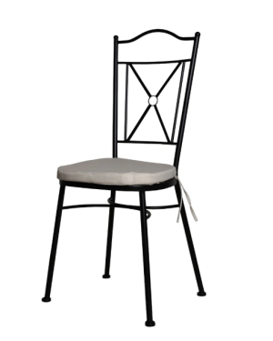SILLA FORJA APILABLE CON COJÍN - Imagen 3