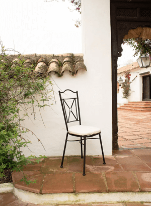 SILLA FORJA APILABLE CON COJÍN - Imagen 6