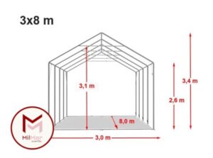 Carpa 3x8 XXL PRO - Imagen 4