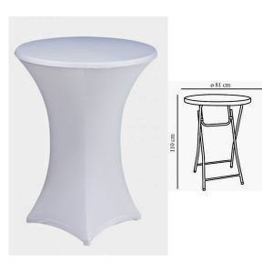 FUNDA DE TELA ELÁSTICA MESA ALTA - Imagen 6