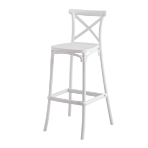 TABURETE CROSSBACK - BLANCO