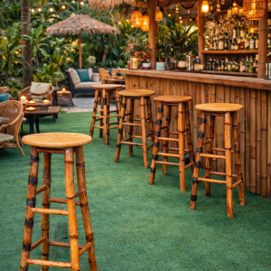 Alternative view of TABURETE BAMBÚ