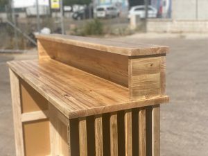 MOSTRADOR DOBLE ALTURA MADERA - Imagen 8