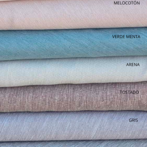 Alternative view of MANTEL REDONDO FALSO LINO 180CM/200CM