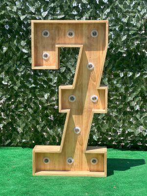 NÚMEROS DE MADERA CON LUZ - Imagen 19