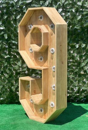 NÚMEROS DE MADERA CON LUZ - Imagen 24