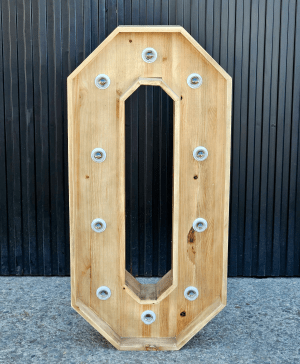 NÚMEROS DE MADERA CON LUZ - Imagen 2