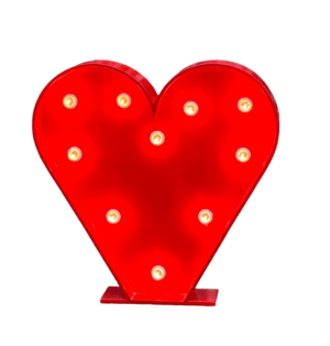 CORAZÓN DE MADERA CON LUCES 100CM